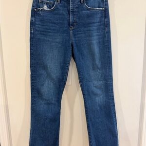 LOFT Kick Crop Jeans Sz 29/8 raw hem